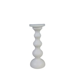 CADENA ΔΙΑΚΟΣΜΗΤΙΚΟ ΚΗΡΟΠΗΓΙΟ 11x11x29cm POLYRESIN ΛΕΥΚΟ