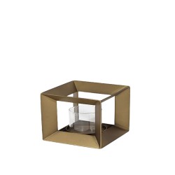 ESCAPE ΔΙΑΚΟΣΜΗΤΙΚΟ ΚΗΡΟΠΗΓΙΟ 12x12x12cm ΜΕΤΑΛΛΟ ΧΡΥΣΟ