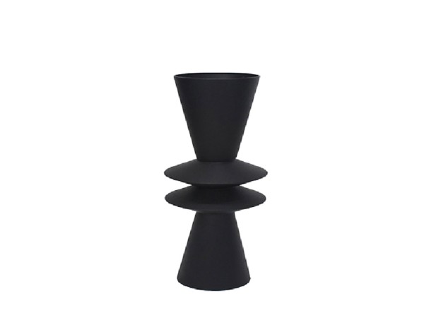 ZIK ΔΙΑΚΟΣΜΗΤΙΚΟ ΚΗΡΟΠΗΓΙΟ 20x20x67cm ΜΕΤΑΛΛΟ ΜΑΥΡΟ