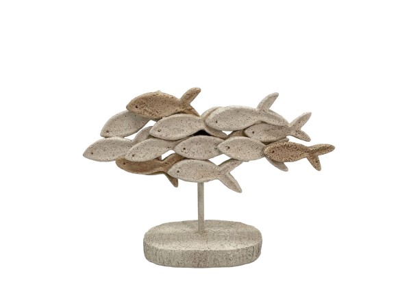 DANZA ΔΙΑΚΟΣΜΗΤΙΚΟ ΨΑΡΙ 31x10x22cm POLYRESIN ΜΠΕΖ ΚΑΦΕ