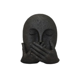 SOUS ΔΙΑΚΟΣΜΗΤΙΚΟ ΠΡΟΣΩΠΟ 15x10x17cm POLYRESIN ΜΑΥΡΟ