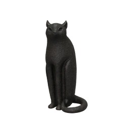 LUNA ΔΙΑΚΟΣΜΗΤΙΚΟ ΓΑΤΑ 13x11x26cm POLYRESIN ΜΑΥΡΟ