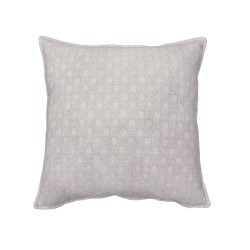 FELIC C ΔΙΑΚΟΣΜΗΤΙΚΟ ΜΑΞΙΛΑΡΙ 50x50cm ΥΦΑΣΜΑ ΛΕΥΚΟ