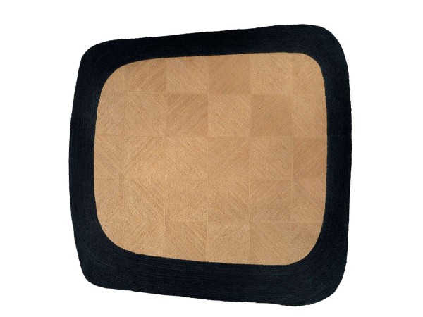 FLUX BEIGE ΧΑΛΙ 200x200cm ΓΙΟΥΤΑ ΜΠΕΖ ΜΑΥΡΟ FLUX BEIGE ΧΑΛΙ 200x200cm ΓΙΟΥΤΑ ΜΠΕΖ ΜΑΥΡΟ