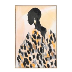 VOIX NOIRE ΠΙΝΑΚΑΣ ΔΙΑΚΟΣΜΗΤΙΚΟΣ ΜΕ ΚΟΡΝΙΖΑ 80x120x4cm ΚΑΜΒΑΣ ΠΟΛΥΧΡΩΜΟ ΞΥΛΟ ΦΥΣΙΚΟ