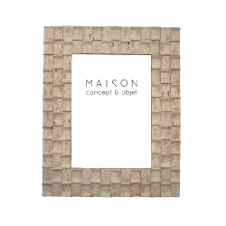 TRAVERT 2 ΚΟΡΝΙΖΑ 20x2x25cm POLYRESIN STONE ΓΥΑΛΙ