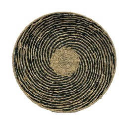 IRIS ΔΙΑΚΟΣΜΗΤΙΚΟ ΤΟΙΧΟΥ 51x51x6cm SEAGRASS ΦΥΣΙΚΟ ΜΑΥΡΟ