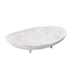 PEDESTAL ΜΠΩΛ ΜΕ ΠΟΔΙ 45x33x12cm ΑΛΟΥΜΙΝΙΟ ΑΣΠΡΟ