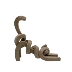 BELMA ΔΙΑΚΟΣΜΗΤΙΚΟ ΓΑΤΑ 25x7x22cm POLYRESIN STONE ΜΠΕΖ
