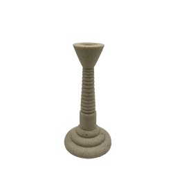 LITO ΚΗΡΟΠΗΓΙΟ 10x10x20cm POLYRESIN STONE ΜΠΕΖ