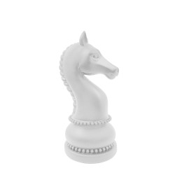 KNIGHTLINE ΔΙΑΚΟΣΜΗΤΙΚΟ ΠΙΟΝΙ 11x11x22cm POLYRESIN ΑΣΠΡΟ