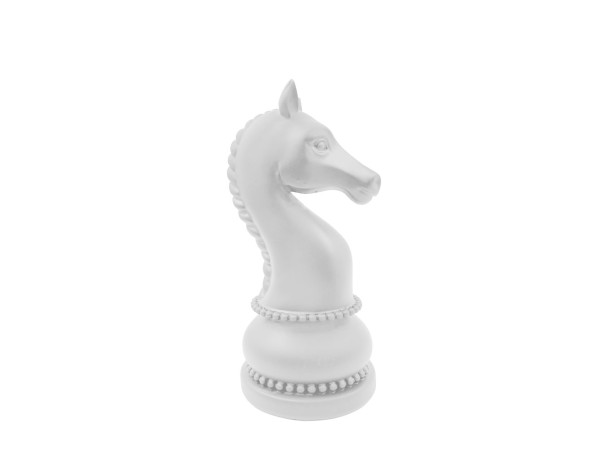 KNIGHTLINE ΔΙΑΚΟΣΜΗΤΙΚΟ ΠΙΟΝΙ 11x11x22cm POLYRESIN ΑΣΠΡΟ