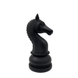 KNIGHTLINE ΔΙΑΚΟΣΜΗΤΙΚΟ ΠΙΟΝΙ 11x11x22cm POLYRESIN ΜΑΥΡΟ