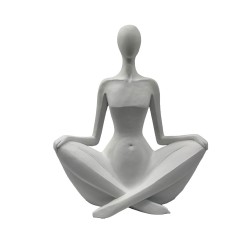 REGINA ΔΙΑΚΟΣΜΗΤΙΚΟ ΦΙΓΟΥΡΑ 24x11x30cm POLYRESIN ΑΣΠΡΟ