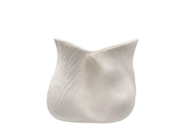 FLORESTA ΒΑΖΟ 32x22x28cm POLYRESIN ΑΣΠΡΟ