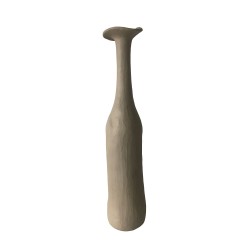 MELD II ΒΑΖΟ 8x8x39cm POLYRESIN ΓΚΡΙ ΑΝΟΙΧΤΟ