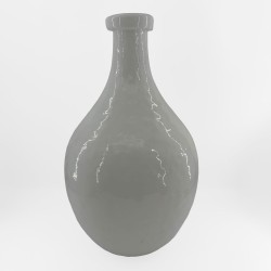 FLACON ΒΑΖΟ 28x28x46cm ΓΥΑΛΙ ΑΣΠΡΟ