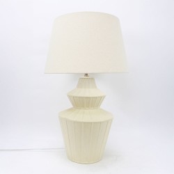 ELYSIA ΦΩΤΙΣΤΙΚΟ ΕΠΙΤΡΑΠΕΖΙΟ 35x35x58cm ΚΕΡΑΜΙΚΟ ΜΠΕΖ ΛΙΝΟ ΜΠΕΖ