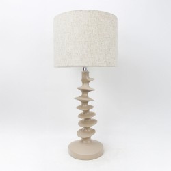 STRIO ΦΩΤΙΣΤΙΚΟ ΕΠΙΤΡΑΠΕΖΙΟ 28x28x61cm RESIN ΜΠΕΖ ΛΙΝΟ ΜΠΕΖ