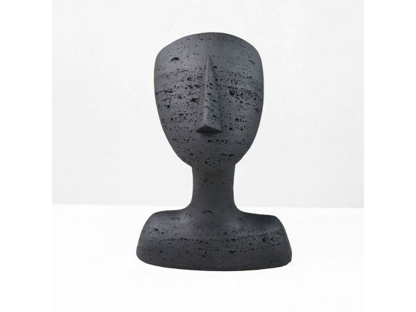 AURA II ΔΙΑΚΟΣΜΗΤΙΚΟ ΠΡΟΣΩΠΟ 19x14x26cm RESIN ΜΑΥΡΟ