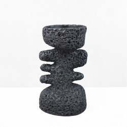 KYCLADIC II ΚΗΡΟΠΗΓΙΟ ΔΙΑΚΟΣΜΗΤΙΚΟ 12x10x20cm RESIN ΜΑΥΡΟ