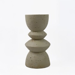 EQUINOX II ΚΗΡΟΠΗΓΙΟ ΔΙΑΚΟΣΜΗΤΙΚΟ 10x10x20cm RESIN ΜΠΕΖ
