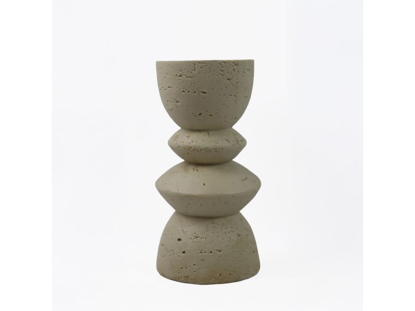 EQUINOX II ΚΗΡΟΠΗΓΙΟ ΔΙΑΚΟΣΜΗΤΙΚΟ 10x10x20cm RESIN ΜΠΕΖ EQUINOX II ΚΗΡΟΠΗΓΙΟ ΔΙΑΚΟΣΜΗΤΙΚΟ 10x10x20cm RESIN ΜΠΕΖ