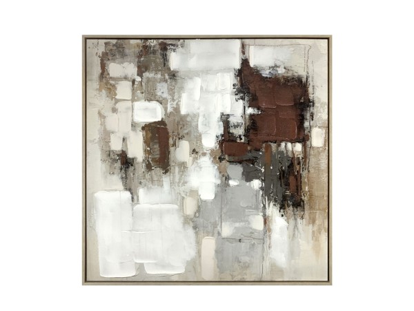 OMBRA I ΠΙΝΑΚΑΣ ΔΙΑΚΟΣΜΗΤΙΚΟΣ ΜΕ ΚΟΡΝΙΖΑ 80x4x80cm ΚΑΜΒΑΣ ΠΟΛΥΧΡΩΜΟ PS