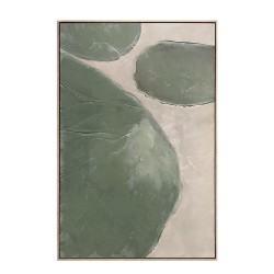 RHEA ΠΙΝΑΚΑΣ ΔΙΑΚΟΣΜΗΤΙΚΟΣ ΜΕ ΚΟΡΝΙΖΑ 80x120x4cm ΚΑΜΒΑΣ ΛΑΔΙ ΜΠΕΖ PS