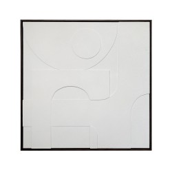 CALMA ΠΙΝΑΚΑΣ ΔΙΑΚΟΣΜΗΤΙΚΟΣ ΜΕ ΚΟΡΝΙΖΑ 100x100x4cm ΚΑΜΒΑΣ ΜΠΕΖ PS