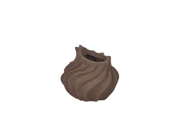 RUST ΒΑΖΟ 18x18x17cm RESIN ΚΑΦΕ ΣΚΟΥΡΟ RUST ΒΑΖΟ 18x18x17cm RESIN ΚΑΦΕ ΣΚΟΥΡΟ