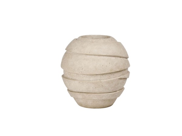 GLOBO ΒΑΖΟ 31x31x32cm RESIN ΜΠΕΖ