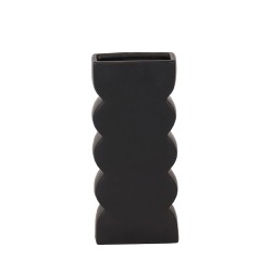 VEI ΒΑΖΟ 15x7x31cm ΚΕΡΑΜΙΚΟ ΜΑΥΡΟ
