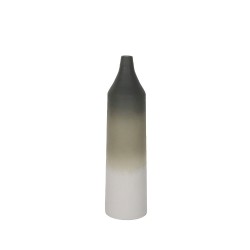 ORIN ΒΑΖΟ 20x20x76cm ΜΕΤΑΛΛΟ ΠΡΑΣΙΝΟ ΣΚΟΥΡΟ ΛΑΔΙ ΛΕΥΚΟ