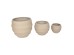 FLORRA ΚΑΣΠΩ SET 3ΤΜΧ 54x54x48cm MgO ΜΠΕΖ