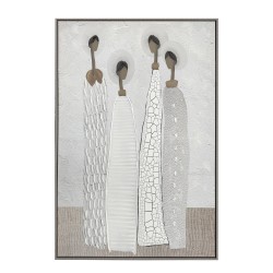 TRINITY ΠΙΝΑΚΑΣ ΔΙΑΚΟΣΜΗΣΗΣ 80x120x4cm ΚΑΜΒΑΣ OFF WHITE STONE GREY ΞΥΛΟ ΚΑΦΕ ΑΝΟΙΧΤΟ