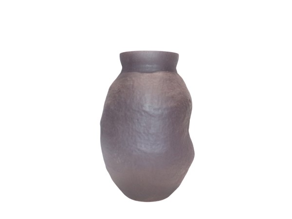 NEROA ΒΑΖΟ 20x20x31cm ΓΥΑΛΙ ΚΑΦΕ