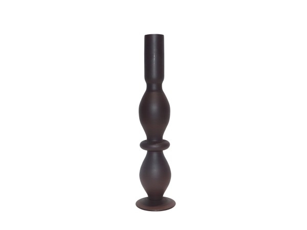 CALM ΚΗΡΟΠΗΓΙΟ 8x8x29cm ΓΥΑΛΙ ΚΑΦΕ ΣΚΟΥΡΟ CALM ΚΗΡΟΠΗΓΙΟ 8x8x29cm ΓΥΑΛΙ ΚΑΦΕ ΣΚΟΥΡΟ