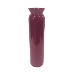 MARONA ΒΑΖΟ 8x8x31cm ΓΥΑΛΙ ΜΠΟΡΝΤΩ