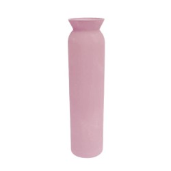 MARONA ΒΑΖΟ 8x8x31cm ΓΥΑΛΙ ΡΟΖ