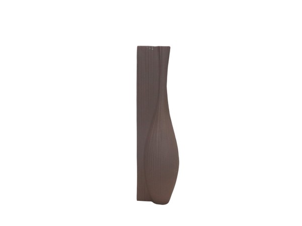 VOLINA ΒΑΖΟ 11x9x40cm ΑΛΟΥΜΙΝΙΟ ΚΑΦΕ TEXTURED