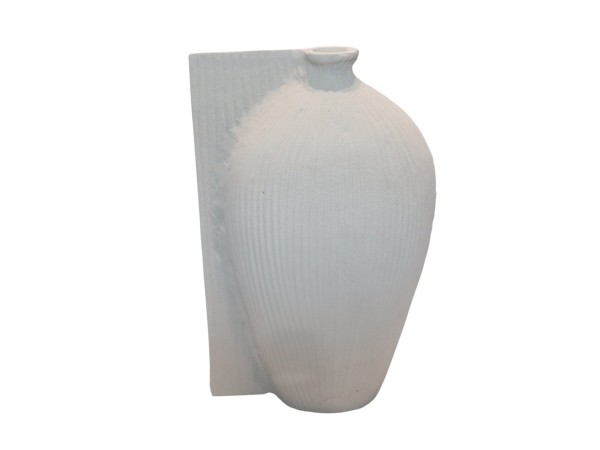 VOLINA ΒΑΖΟ 21x10x32cm ΑΛΟΥΜΙΝΙΟ ΛΕΥΚΟ TEXTURED VOLINA ΒΑΖΟ 21x10x32cm ΑΛΟΥΜΙΝΙΟ ΛΕΥΚΟ TEXTURED