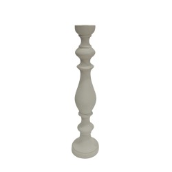 BLANCA ΚΗΡΟΠΗΓΙΟ 10x10x43cm ΑΛΟΥΜΙΝΙΟ ΛΕΥΚΟ TEXTURED