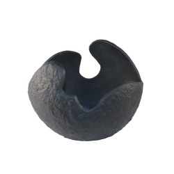 VULA ΒΑΖΟ 24x16x21cm ΑΛΟΥΜΙΝΙΟ ΜΑΥΡΟ