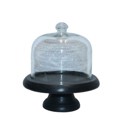 BELLORA ΚΟΥΠ 20x20x28cm ΓΥΑΛΙ ΚΑΦΕ ΞΥΛΟ