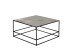 HADSTON COFFEE TABLE ΑΣΗΜΙ ΜΑΥΡΟ 80x80x40cm