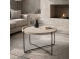 FUN COFFEE TABLE SAND BEIGE ΜΑΥΡΟ 63x63x42cm