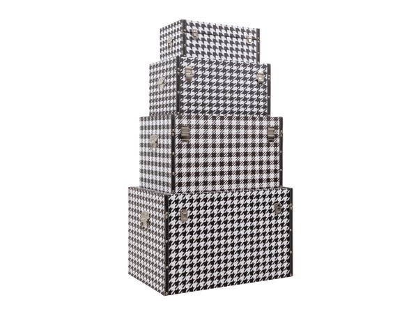 FERRE ΜΠΑΟΥΛΑ SET 4ΤΕΜ ΜΑΥΡΟ ΛΕΥΚΟ 64x40x40cm FERRE ΜΠΑΟΥΛΑ SET 4ΤΕΜ ΜΑΥΡΟ ΛΕΥΚΟ 64x40x40cm