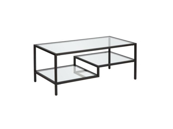 STEP COFFEE TABLE ΜΑΥΡΟ 110x50x42cm STEP COFFEE TABLE ΜΑΥΡΟ 110x50x42cm
