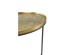 TOTALE COFFEE TABLE SET 2ΤΕΜ BRASS ANTIQUE ΜΑΥΡΟ 76x76x43.5cm TOTALE COFFEE TABLE SET 2ΤΕΜ BRASS ANTIQUE ΜΑΥΡΟ 76x76x43.5cm